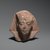  <em>Head from a Shabty of King Akhenaten</em>, ca. 1352-1336 B.C.E. Quartzite, 3 3/8 x 3 11/16 x 2 7/8 in. (8.6 x 9.3 x 7.3 cm). Brooklyn Museum, Charles Edwin Wilbour Fund, 35.1867. Creative Commons-BY (Photo: Brooklyn Museum, 35.1867_PS2.jpg)