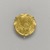 Byzantine. <em>Coin: Tremissis of Justinian the Great</em>, 527-565 C.E. Gold, 1/16 x 9/16 in. Diam. (0.2 x 1.5 cm). Brooklyn Museum, Frank L. Babbott Fund and Henry L. Batterman Fund, 36.155. Creative Commons-BY (Photo: Brooklyn Museum, 36.155.at_front_PS1.jpg)