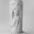Unknown. <em>Romanesque Column</em>, 12th century. Limestone, 18 11/16 x 6 11/16 x 8 1/4 in. (47.5 x 17 x 21 cm). Brooklyn Museum, A. Augustus Healy Fund, 36.215. Creative Commons-BY (Photo: Brooklyn Museum, 36.215_right_bw_SL1.jpg)