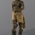 Luvale. <em>Pair of Rattles (Likishi Dance Costume Accessory)</em>, late 19th or early 20th century. Wood, fiber, 7 1/2 x 8 1/2 in. (19.1 x 21.6 cm). Brooklyn Museum, Museum Collection Fund, 36.550a-b. Creative Commons-BY (Photo: Brooklyn Museum, 36.548-.553_front_installation_edited_SL1.jpg)