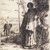 Jean-François Millet (French, 1814-1875). <em>The Large Shepherdess (La Grande Bergère)</em>, 1862. Etching on laid paper, Image: 12 5/8 x 9 3/8 in. (32.1 x 23.8 cm). Brooklyn Museum, Charles Stewart Smith Memorial Fund, 36.65 (Photo: Brooklyn Museum, 36.65_transp1248.jpg)