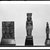  <em>Triad of Isis, Horus and Nephthys</em>, ca. 664-525 B.C.E. Faience, 1 3/4 × 1 5/16 × 1/2 in. (4.4 × 3.3 × 1.3 cm). Brooklyn Museum, Charles Edwin Wilbour Fund, 37.1000E. Creative Commons-BY (Photo: , 37.1000E_37.1003E_37.1046E_GrpA_SL4.jpg)