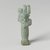  <em>Amun-Min Amulet</em>, 664-343 B.C.E. Faience, 1 3/4 x 5/8 x 9/16 in. (4.5 x 1.6 x 1.5 cm). Brooklyn Museum, Charles Edwin Wilbour Fund, 37.1035E. Creative Commons-BY (Photo: Brooklyn Museum, 37.1035E_PS4.jpg)