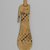  <em>Paddle Doll</em>, ca. 2008-1630 B.C.E. Wood, pigment, 8 1/8 x 2 5/16 x 1/4 in. (20.6 x 5.8 x 0.6 cm). Brooklyn Museum, Charles Edwin Wilbour Fund, 37.105E. Creative Commons-BY (Photo: Brooklyn Museum, 37.105E_front_PS2.jpg)