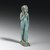  <em>Amulet of the Child Horus</em>, 664-332 B.C.E. Faience, 3 1/16 × 3/4 × 1 in. (7.7 × 1.9 × 2.6 cm). Brooklyn Museum, Charles Edwin Wilbour Fund, 37.1095E. Creative Commons-BY (Photo: Brooklyn Museum, 37.1095E_threequarter_right_PS2.jpg)