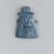  <em>Bes Head Amulet</em>, ca. 1075-656 B.C.E. Lapis lazuli, 1 3/16 x 7/8 x 1/4 in. (3 x 2.2 x 0.6 cm). Brooklyn Museum, Charles Edwin Wilbour Fund, 37.1100E. Creative Commons-BY (Photo: Brooklyn Museum, 37.1100E_front_PS2.jpg)