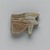 Egyptian. <em>Wadjet-eye Amulet</em>, 664-30 B.C.E. Faience, 7/8 x 1/4 x 1 1/8 in. (2.2 x 0.6 x 2.8 cm). Brooklyn Museum, Charles Edwin Wilbour Fund, 37.1294E. Creative Commons-BY (Photo: Brooklyn Museum, 37.1294E_side1_PS2.jpg)