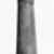  <em>Column Amulet</em>, 664-332 B.C.E. Faience, 3 3/8 x 11/16 in. (8.5 x 1.7 cm). Brooklyn Museum, Charles Edwin Wilbour Fund, 37.1308E. Creative Commons-BY (Photo: Brooklyn Museum, 37.1308E_GRP-A_glass_bw_SL1.jpg)
