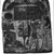  <em>Funerary Stela</em>, ca. 945-712 B.C.E. Wood, stucco, pigment, 9 3/4 x 8 1/2 x 1 3/16 in. (24.8 x 21.6 x 3 cm). Brooklyn Museum, Charles Edwin Wilbour Fund, 37.1386E. Creative Commons-BY (Photo: Brooklyn Museum, 37.1386E_NegA_film_bw.jpg)