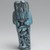  <em>Small Shabty of the Chief Draftsman Amen-em-opet</em>, ca. 1075-656 B.C.E. Faience, 4 1/8 x 1 9/16 x 1 7/16 in. (10.5 x 4 x 3.6 cm). Brooklyn Museum, Charles Edwin Wilbour Fund, 37.138E. Creative Commons-BY (Photo: Brooklyn Museum, 37.138E_back_PS2.jpg)