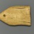  <em>Tag for Mummy of a Stonecutter, with Text in Greek and Demotic</em>, 30 B.C.E.-365 C.E. Wood, ink, 2 7/16 x 4 x 1/2 in. (6.2 x 10.2 x 1.2 cm). Brooklyn Museum, Charles Edwin Wilbour Fund, 37.1395E. Creative Commons-BY (Photo: Brooklyn Museum, 37.1395E_back_PS1.jpg)