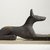  <em>Figure of Recumbent Jackal</em>, ca. 664-30 B.C.E. Wood, pigment, 7 13/16 x 14 in. (19.8 x 35.5 cm). Brooklyn Museum, Charles Edwin Wilbour Fund, 37.1482E. Creative Commons-BY (Photo: Brooklyn Museum, 37.1482E_PS9.jpg)