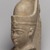  <em>Head of a King (perhaps Ptolemy XII)</em>, 4th-1st century B.C.E. Limestone, 15 1/4 x 5 1/2 x 14 1/4 in. (38.7 x 14 x 36.2 cm). Brooklyn Museum, Charles Edwin Wilbour Fund, 37.1489E. Creative Commons-BY (Photo: Brooklyn Museum, 37.1489E_threequarter_left.jpg)