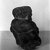 Egypto-Roman. <em>Head and Shoulders of Man Bearing Kid on Shoulders</em>, 395-642 C.E. Granite, 9 3/16 x 9 7/16 x 4 3/4 in. (23.4 x 24 x 12.1 cm). Brooklyn Museum, Charles Edwin Wilbour Fund, 37.1499E. Creative Commons-BY (Photo: Brooklyn Museum, 37.1499E_NegB_glass_bw.jpg)