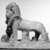 <em>God Tutu as a Sphinx</em>, 1st century C.E. or later. Limestone, pigment, 14 1/4 x 5 1/16 x 16 11/16 in. (36.2 x 12.8 x 42.4 cm). Brooklyn Museum, Charles Edwin Wilbour Fund, 37.1509E. Creative Commons-BY (Photo: Brooklyn Museum, 37.1509E_negC_bw.jpg)