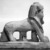  <em>God Tutu as a Sphinx</em>, 1st century C.E. or later. Limestone, pigment, 14 1/4 x 5 1/16 x 16 11/16 in. (36.2 x 12.8 x 42.4 cm). Brooklyn Museum, Charles Edwin Wilbour Fund, 37.1509E. Creative Commons-BY (Photo: Brooklyn Museum, 37.1509E_negD_bw.jpg)