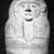  <em>Lid from a Sarcophagus</em>, ca. 1292-1075 B.C.E. Terracotta, pigment, 24 x 17 x 8 1/2 in., 40 lb. (61 x 43.2 x 21.6 cm, 18.14kg). Brooklyn Museum, Charles Edwin Wilbour Fund, 37.1518E. Creative Commons-BY (Photo: Brooklyn Museum, 37.1518E_bw.jpg)