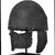 Roman. <em>Helmet</em>, 7th century C.E. Bronze, iron, 11 5/8 x 7 1/16 x Diam. 25 1/16 in. (29.5 x 18 x 63.7 cm). Brooklyn Museum, Charles Edwin Wilbour Fund, 37.1600E. Creative Commons-BY (Photo: Brooklyn Museum, 37.1600E_NegA_SL4.jpg)