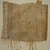  <em>Funerary Shroud</em>, 1st century B.C.E. or later. Linen, pigment, gold leaf, 37.1815Ea: 16 15/16 x 19 5/16 in. (43 x 49 cm). Brooklyn Museum, Charles Edwin Wilbour Fund, 37.1815Ea-b. Creative Commons-BY (Photo: Brooklyn Museum, 37.1815Ea_PS9.jpg)