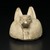  <em>Jackal-Headed Cover of Canopic Jar</em>, ca. 1075-332 B.C.E. Limestone, pigment, 4 5/8 x 5 3/16 x 5 in. (11.7 x 13.2 x 12.7 cm). Brooklyn Museum, Charles Edwin Wilbour Fund, 37.1905E. Creative Commons-BY (Photo: Brooklyn Museum, 37.1905E_front_PS2.jpg)