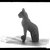  <em>Small Figure of a Cat</em>, 664-332 B.C.E. Wood, 6 1/8 x 1 3/4 x 3 3/8 in. (15.5 x 4.4 x 8.5 cm). Brooklyn Museum, Charles Edwin Wilbour Fund, 37.1949E. Creative Commons-BY (Photo: Brooklyn Museum, 37.1949E_NegA_SL4.jpg)