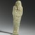  <em>Ushabti of Nesi-Yotf</em>, 664–343 B.C.E. Faience, 3 5/8 x 7/8 x 1/2 in. (9.3 x 2.3 x 1.3 cm). Brooklyn Museum, Charles Edwin Wilbour Fund, 37.224E. Creative Commons-BY (Photo: Brooklyn Museum, 37.224E_front_PS2.jpg)