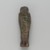  <em>Ushabti of Yuf-o</em>, 664-343 B.C.E. Faience, 3 5/8 x 1 1/16 x 11/16 in. (9.3 x 2.8 x 1.8 cm). Brooklyn Museum, Charles Edwin Wilbour Fund, 37.228E. Creative Commons-BY (Photo: Brooklyn Museum, 37.228E_back_PS2.jpg)