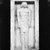  <em>Statue in a Niche</em>, ca. 2600-2345 B.C.E. Limestone, 45 1/4 x 22 1/8 x 8 in. (114.9 x 56.2 x 20.3 cm). Brooklyn Museum, Charles Edwin Wilbour Fund, 37.24E. Creative Commons-BY (Photo: Brooklyn Museum, 37.24E_NegJ_glass_bw_SL4.jpg)