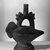 Lambayeque. <em>Stirrup Spout Vessel in Form of Bird</em>. Ceramic, black slip, 7 1/2 x 8 x 4 1/2 in. (19.1 x 20.3 x 11.4 cm). Brooklyn Museum, Frank Sherman Benson Fund and the Henry L. Batterman Fund, 37.2562PA. Creative Commons-BY (Photo: Brooklyn Museum, 37.2562PA_acetate_bw.jpg)