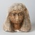  <em>Head of a Woman Wearing an Elaborate Wig</em>, ca. 1352-1190 B.C.E. Limestone, pigment, 6 3/4 × 4 3/4 × 7 1/4 in. (17.1 × 12.1 × 18.4 cm). Brooklyn Museum, Charles Edwin Wilbour Fund, 37.256E. Creative Commons-BY (Photo: Brooklyn Museum, 37.256E_overall_PS11.jpg)