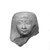 <em>Female Head</em>, ca. 1336-1185 B.C.E. Limestone, 5 1/2 x 5 x 3 1/2 in. (14 x 12.7 x 8.9 cm). Brooklyn Museum, Charles Edwin Wilbour Fund, 37.268E. Creative Commons-BY (Photo: Brooklyn Museum, 37.268E_NegF_glass_bw_SL4.jpg)