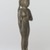 Egyptian. <em>Statue of the Goddess Bast</em>, 664-332 B.C.E. Bronze, gold, electrum, 7 1/4 x 2 1/4 x 1 11/16 in. (18.4 x 5.7 x 4.3 cm). Brooklyn Museum, Charles Edwin Wilbour Fund, 37.269E. Creative Commons-BY (Photo: Brooklyn Museum, 37.269E_threequarter.jpg)