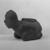 Mississippian. <em>Kneeling Figure Effigy Pipe</em>, 1400-1500. Stone, pigment, 4 13/16 x 6 11/16 x 3 3/8 in. (12.2 x 17 x 8.6 cm). Brooklyn Museum, Frank Sherman Benson Fund and the Henry L. Batterman Fund, 37.2802PA. Creative Commons-BY (Photo: , 37.2802PA_threequarter_front_left_view2_acetate_bw.jpg)