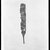 <em>Small Double-Edged Knife Blade</em>, ca. 2675-2170 B.C.E. Bronze, silver, 4 3/16 × 9/16 × 1/16 in. (10.7 × 1.5 × 0.2 cm). Brooklyn Museum, Charles Edwin Wilbour Fund, 37.289E. Creative Commons-BY (Photo: Brooklyn Museum, 37.289E_NegA_SL4.jpg)