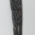 Haida. <em>Carved Pipe</em>, early 19th century. Argillite, pigment traces, 11 7/16 x 4 1/8 x 3/4 in. (29.1 x 10.5 x 1.9 cm). Brooklyn Museum, Frank Sherman Benson Fund and the Henry L. Batterman Fund, 37.2982PA. Creative Commons-BY (Photo: Brooklyn Museum, 37.2982PA_side2_PS1.jpg)