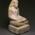  <em>Amunhotep, Son of Nebiry</em>, ca. 1426-1400 B.C.E. Limestone, pigment, 25 3/8 × 14 5/16 × 14 3/8 in., 206 lb. (64.5 × 36.3 × 36.5 cm, 93.44kg). Brooklyn Museum, Charles Edwin Wilbour Fund, 37.29E. Creative Commons-BY (Photo: Brooklyn Museum, 37.29E_threequarter_SL1.jpg)