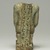  <em>Kneeling Statue of Nesbanebdjedet</em>, ca. 755-730 B.C.E. Egyptian faience, 5 3/8 x 1 7/8 x 3 1/4 in. (13.6 x 4.8 x 8.3 cm). Brooklyn Museum, Charles Edwin Wilbour Fund, 37.344E. Creative Commons-BY (Photo: Brooklyn Museum, 37.344E_back_PS11.jpg)