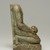  <em>Kneeling Statue of Nesbanebdjedet</em>, ca. 755-730 B.C.E. Egyptian faience, 5 3/8 x 1 7/8 x 3 1/4 in. (13.6 x 4.8 x 8.3 cm). Brooklyn Museum, Charles Edwin Wilbour Fund, 37.344E. Creative Commons-BY (Photo: Brooklyn Museum, 37.344E_right_PS11.jpg)