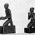  <em>Small Figurine of a Kneeling Man</em>, 664-332 B.C.E. Bronze, 1 3/4 x 9/16 x 7/8 in. (4.4 x 1.5 x 2.3 cm). Brooklyn Museum, Charles Edwin WIlbour Fund, 37.359E. Creative Commons-BY (Photo: , 37.362E_37.359E_NegA_glass_bw_SL4.jpg)