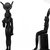  <em>Statuette of the Goddess Isis Seated</em>, 305-30 B.C.E. Bronze Brooklyn Museum, Charles Edwin Wilbour Fund, 37.566E. Creative Commons-BY (Photo: , 37.370E_37.566E_NegA_glass_bw_SL4.jpg)
