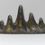  <em>Brush Rest in the Form of a Mountain</em>, 18th century (possibly). Bronze, traces of gilding, 3 7/8 x 1 11/16 x 7 1/16 in. (9.8 x 4.3 x 17.9 cm). Brooklyn Museum, Frank L. Babbott Fund, 37.371.13. Creative Commons-BY (Photo: Brooklyn Museum, 37.371.13_PS1.jpg)