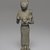 <em>Standing Bastet</em>, 332-30 B.C.E. Bronze, 4 13/16 x 1 7/16 x 1 1/2 in. (12.2 x 3.6 x 3.8 cm). Brooklyn Museum, Charles Edwin Wilbour Fund, 37.379E. Creative Commons-BY (Photo: Brooklyn Museum, 37.379E_front_PS9.jpg)