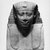  <em>Ptolemy II</em>, 285-246 B.C.E. Limestone, 17 15/16 × 14 × 8 1/4 in., 64 lb. (45.6 × 35.6 × 21 cm, 29.03kg). Brooklyn Museum, Charles Edwin Wilbour Fund, 37.37E. Creative Commons-BY (Photo: Brooklyn Museum, 37.37E_NegG_film_bw_SL4.jpg)