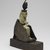 Egyptian. <em>Isis Nursing Horus</em>, ca. 712-525 B.C.E. Egyptian alabaster (calcite), bronze, 7 3/8 x 2 1/4 x 5 5/16 in. (18.7 x 5.7 x 13.5 cm). Brooklyn Museum, Charles Edwin Wilbour Fund, 37.400Ea-c. Creative Commons-BY (Photo: Brooklyn Museum, 37.400E_threequarter_right_PS2.jpg)