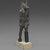  <em>Statuette of Anubis</em>, 664-332 B.C.E. Bronze, electrum, gold, 3 3/8 x 1 1/16 x 3/4 in. (8.6 x 2.7 x 1.9 cm). Brooklyn Museum, Charles Edwin Wilbour Fund, 37.401E. Creative Commons-BY (Photo: Brooklyn Museum, 37.401E_PS9.jpg)