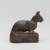  <em>Weight in Form of a Cat</em>, ca. 1550-30 B.C.E. Bronze, silver, lead, 2 1/4 x 1 1/8 x 2 3/8 in., 0.6 lb. (5.7 x 2.9 x 6 cm, 257.52 g). Brooklyn Museum, Charles Edwin Wilbour Fund, 37.424E. Creative Commons-BY (Photo: Brooklyn Museum, 37.424E_profile_PS2.jpg)