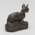  <em>Weight in Form of a Cat</em>, ca. 1550-30 B.C.E. Bronze, silver, lead, 2 1/4 x 1 1/8 x 2 3/8 in., 0.6 lb. (5.7 x 2.9 x 6 cm, 257.52 g). Brooklyn Museum, Charles Edwin Wilbour Fund, 37.424E. Creative Commons-BY (Photo: Brooklyn Museum, 37.424E_threequarter_back_PS2.jpg)