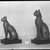  <em>Statue of a Cat</em>, 305-30 B.C.E. Bronze, with tang: 4 13/16 x 1 13/16 x 2 7/8 in. (12.3 x 4.6 x 7.3 cm). Brooklyn Museum, Charles Edwin Wilbour Fund, 37.426E. Creative Commons-BY (Photo: , 37.426E_37.427E_GrpB_SL4.jpg)