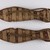 <em>Pair of Sandals</em>, 3rd–4th century C.E. Palm leaf, grass, dye, 1/2 × 6 15/16 in. (1.3 × 17.7 cm). Brooklyn Museum, Charles Edwin Wilbour Fund, 37.469Ea-b. Creative Commons-BY (Photo: Brooklyn Museum, 37.469Ea-b_overall02_PS22.jpg)