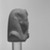  <em>Upper Portion of a Shabti of Akhenaten</em>, ca. 1352-1336 B.C.E. Limestone, pigment, 3 3/8 x 2 13/16 x 2 1/16 in. (8.6 x 7.1 x 5.3 cm). Brooklyn Museum, Charles Edwin Wilbour Fund, 37.500. Creative Commons-BY (Photo: Brooklyn Museum, 37.500_right_bw.jpg)